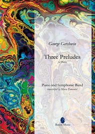 Three Preludes Concert Band sheet music cover Thumbnail